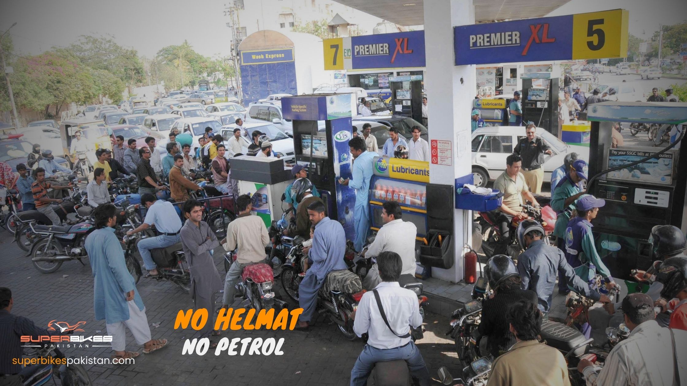 Shell Petroleum No-Helmet Policy for Bikers