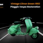 Vintage Citron Green 1993 Piaggio Vespa Restoration